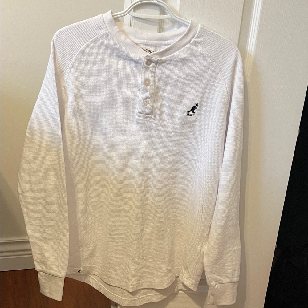 Kangol White Textured Shirt